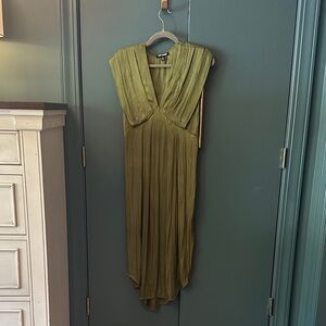Steve Madden Asymmetrical Olive Dress